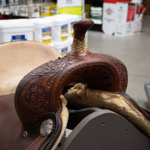 14" USED RUSTY ANDREW BARREL SADDLE Saddles - Used Rusty Andrew