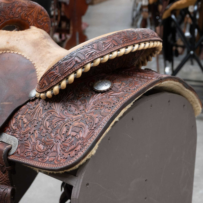14" USED RUSTY ANDREW BARREL SADDLE Saddles - Used Rusty Andrew