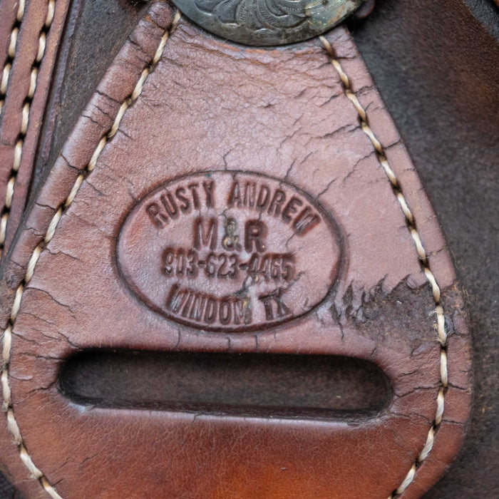 14" USED RUSTY ANDREW BARREL SADDLE Saddles - Used Rusty Andrew