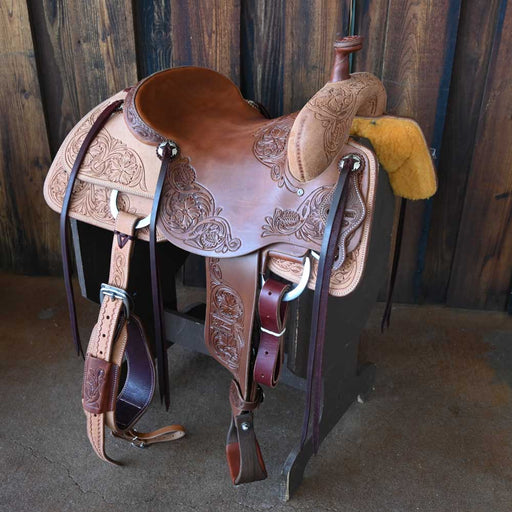 16" JEFF SMITH BEAU GALYEAN RANCH CUTTER SADDLE Saddles - New Jeff Smith
