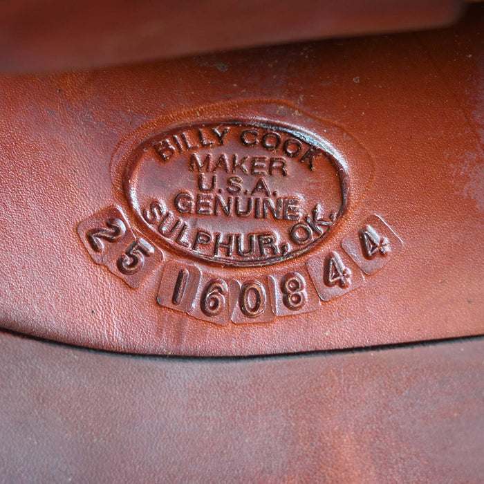 16" USED BILLY COOK RANCH CUTTER SADDLE