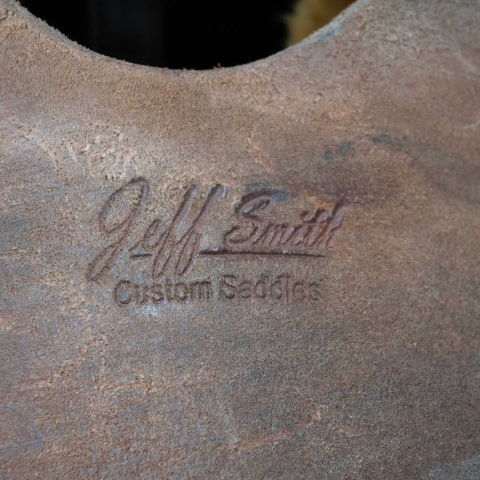 16" USED JEFF SMITH TEAM ROPING SADDLE