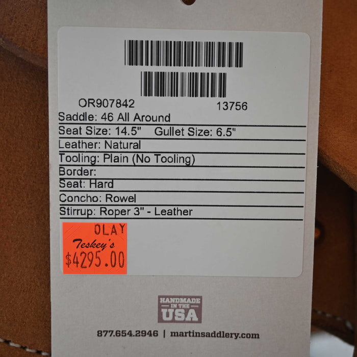 14.5" MARTIN ALL AROUND SADDLE