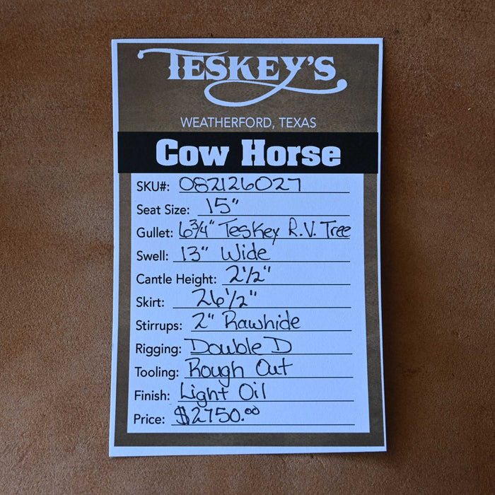 15" TESKEY'S VERSATILITY SADDLE