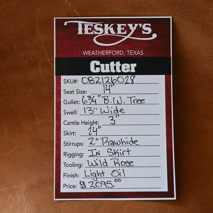 14" TESKEY'S PRO CUTTER SADDLE
