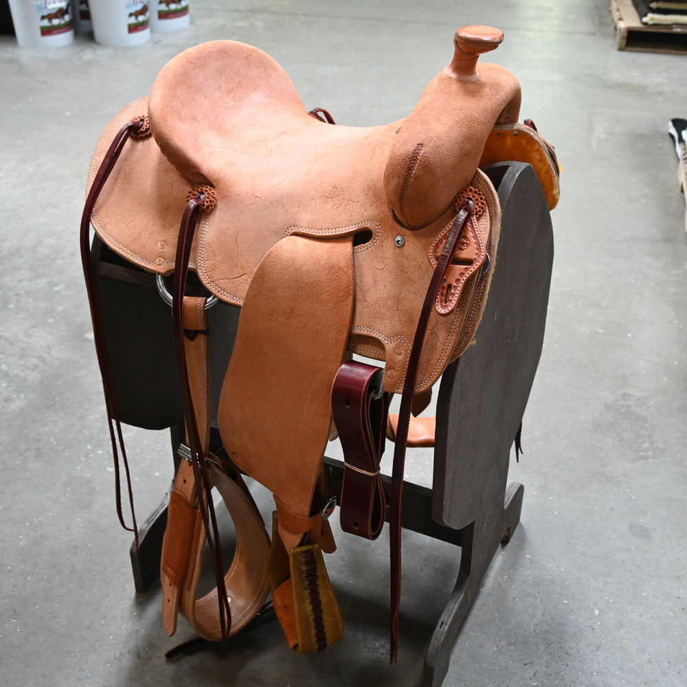 15" TESKEY'S STRIP DOWN RANCH SADDLE