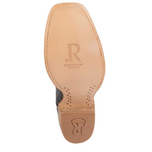 R. Watson Men's Chocolate Cross Cut Alligator Boot MEN - Footwear - Exotic Western Boots R Watson   