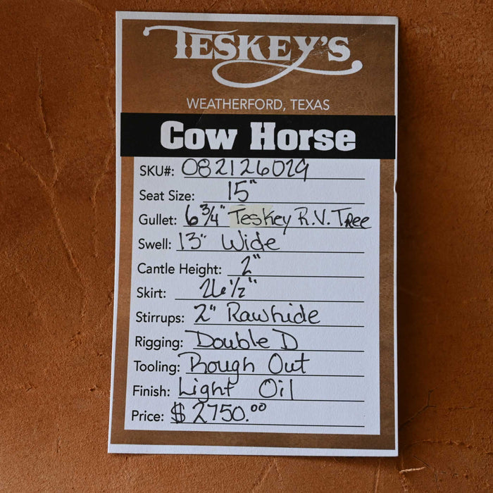 15" TESKEY'S VERSATILITY SADDLE