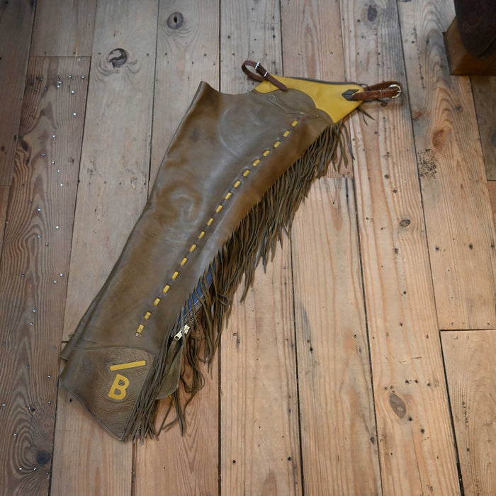 Smooth Leather Shotgun Chaps Tack - Chaps & Chinks MISC