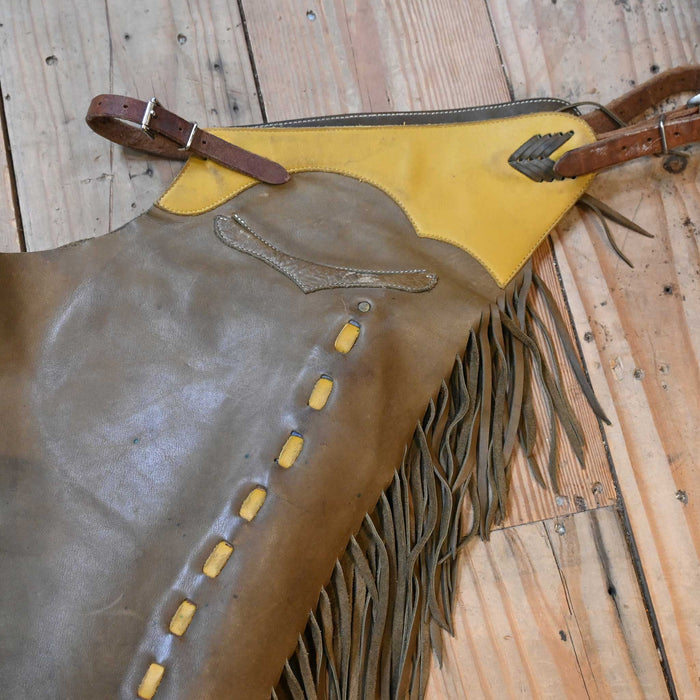 Smooth Leather Shotgun Chaps Tack - Chaps & Chinks MISC