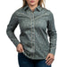 Outback Trading Women's Cattle Brand Shirt - Sage WOMEN - Clothing - Tops - Long Sleeved Outback Trading Co
