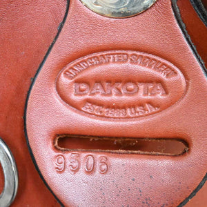 16" USED DAKOTA ROPING SADDLE Saddles Dakota Saddlery   