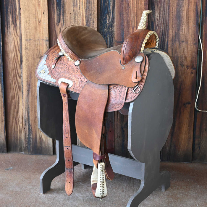 15" USED FRONTIER BARREL SADDLE