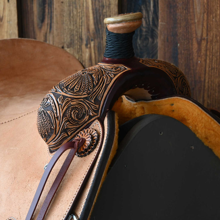 15" PATRICK SMITH TEAM ROPING SADDLE
