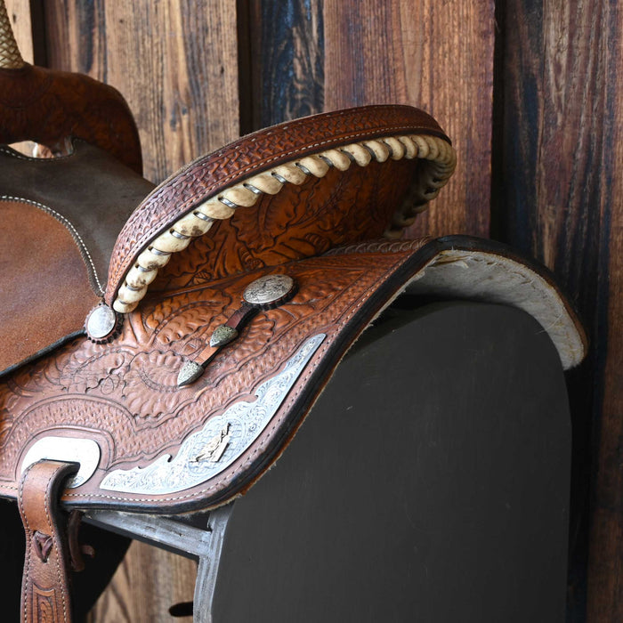 15" USED FRONTIER BARREL SADDLE