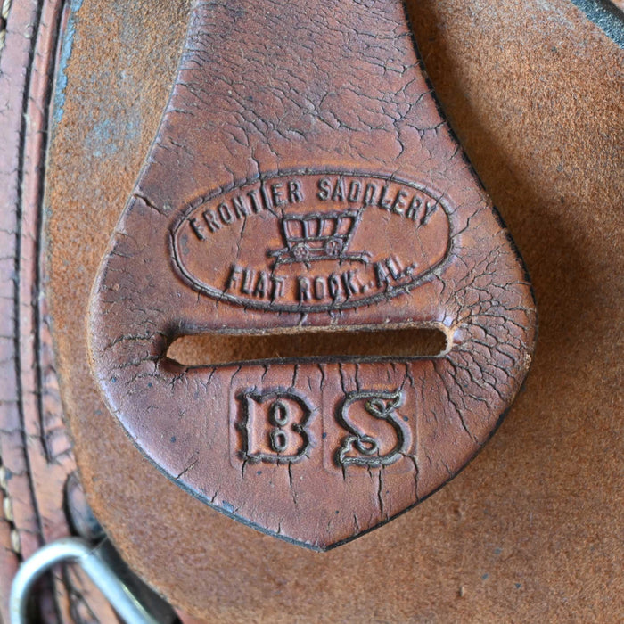 15" USED FRONTIER BARREL SADDLE