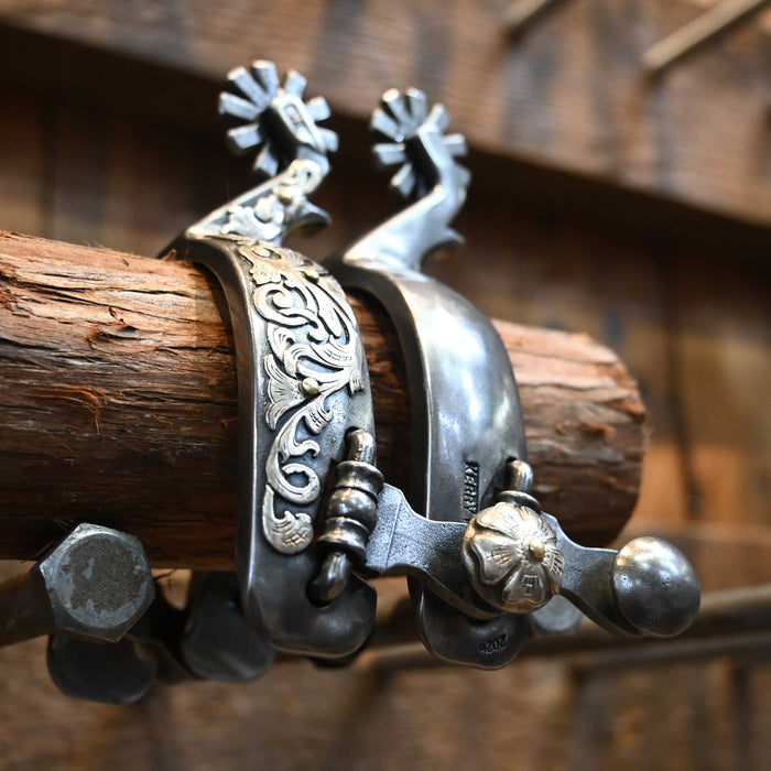 Kerry Kelley Silver Mounted 10pt. Spurs