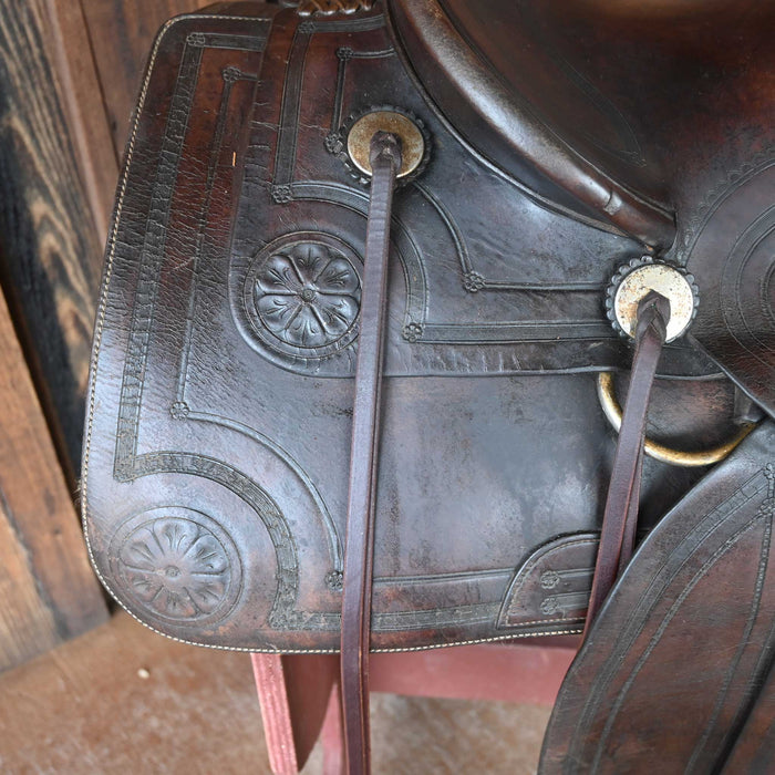 1920's-30's Antique High Back Saddle