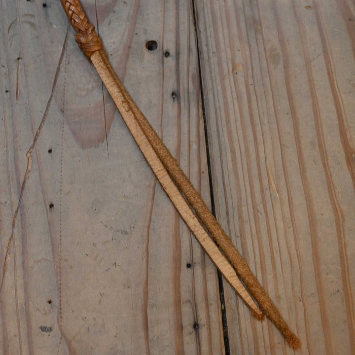 Handmade Vintage Leather Quirt Tack - Whips, Crops & Quirts MISC