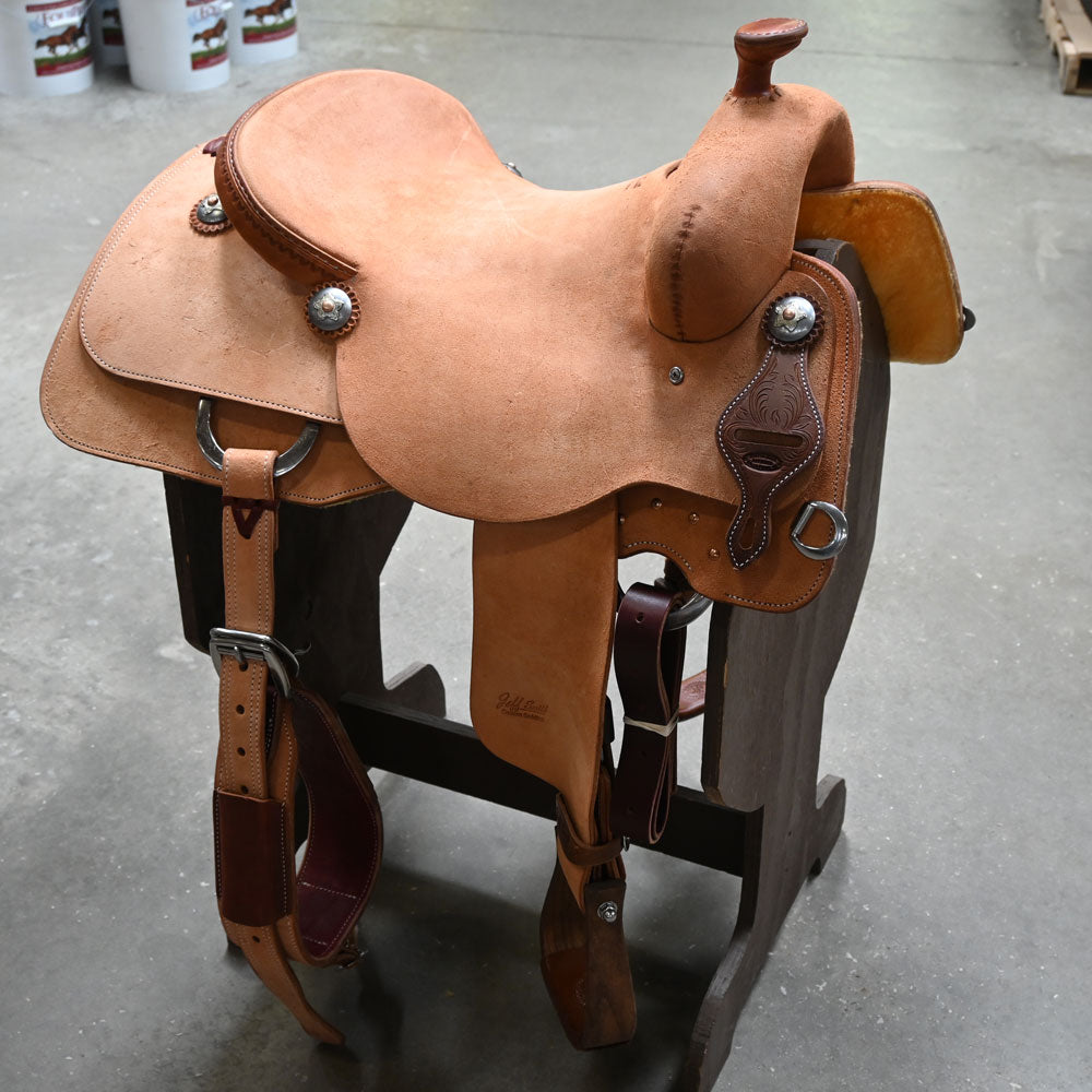 16.5" JEFF SMITH COW HORSE SADDLE Saddles Jeff Smith