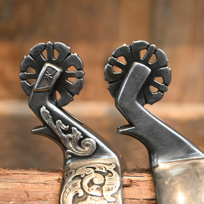 Kerry Kelley Silver Mounted 4pt. Spurs