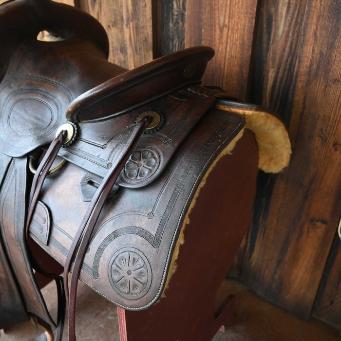 1920's-30's Antique High Back Saddle