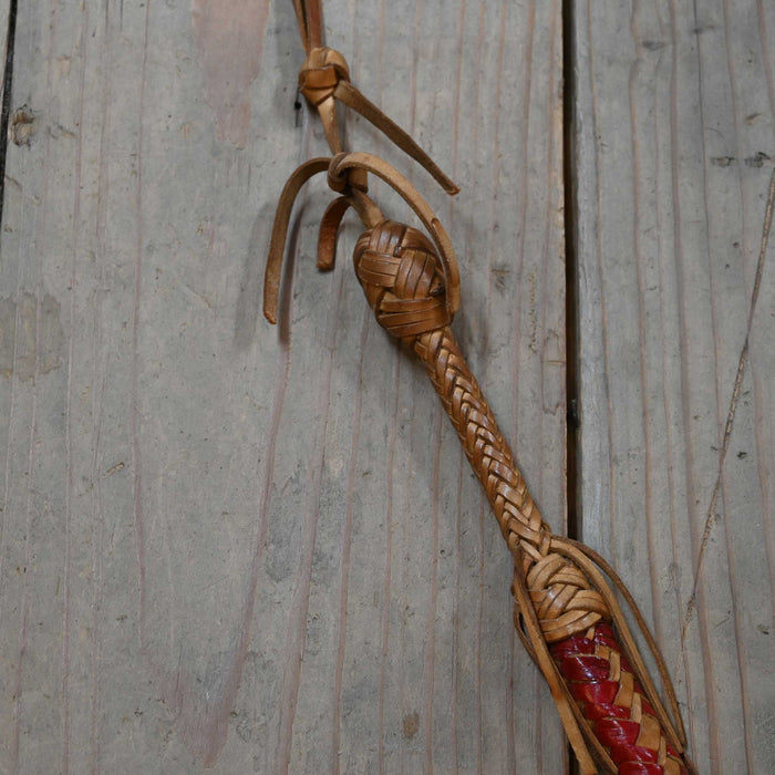 Handmade Vintage Leather Quirt Tack - Whips, Crops & Quirts MISC