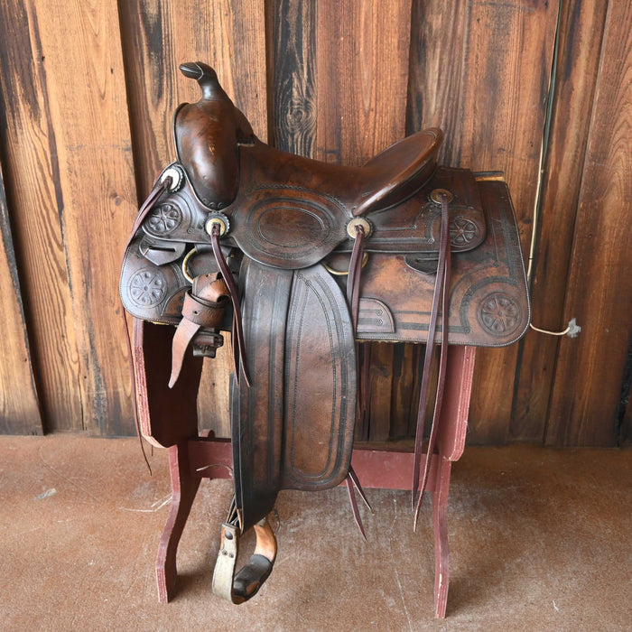 1920's-30's Antique High Back Saddle