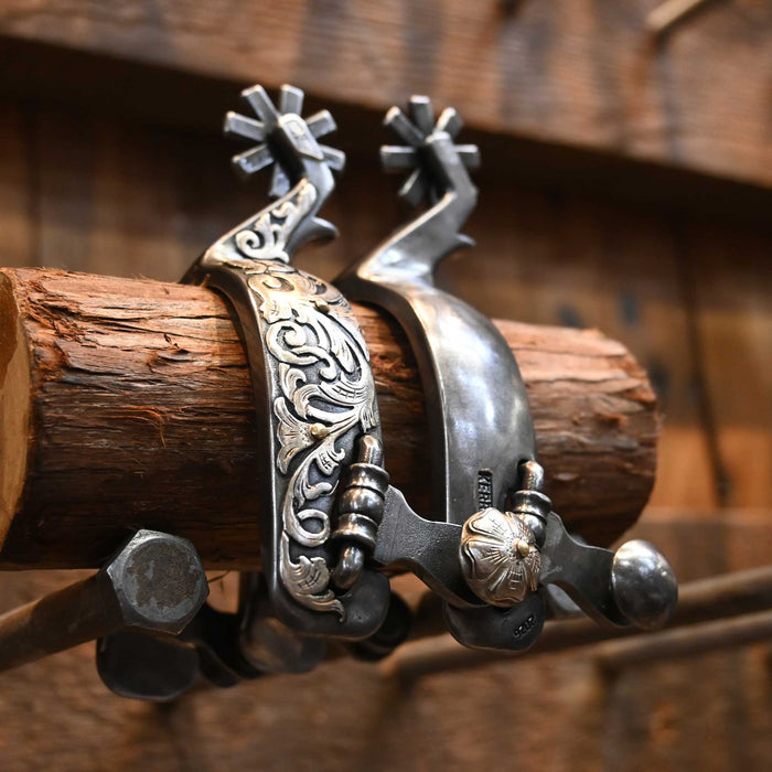 Kerry Kelley Silver Mounted 8pt. Spurs