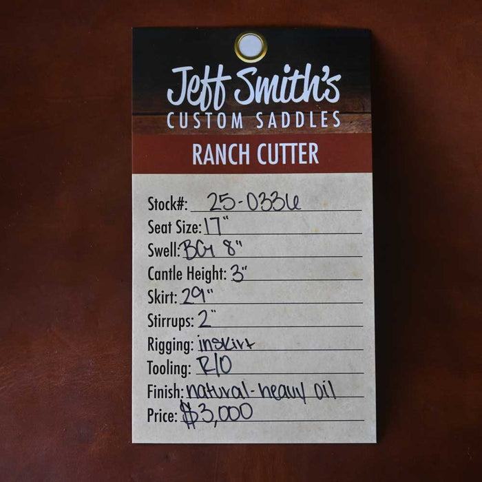 17" JEFF SMITH BEAU GALYEAN RANCH CUTTER SADDLE Saddles - New Jeff Smith