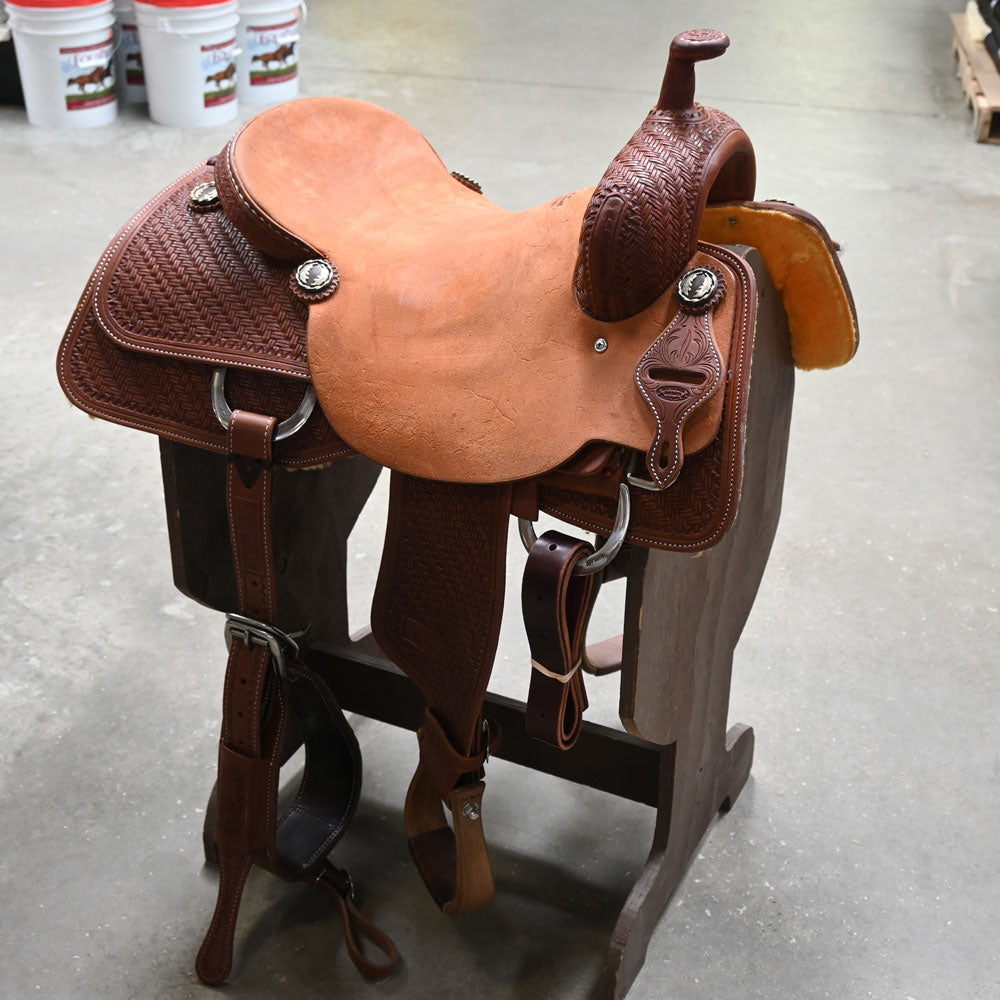 16.5" JEFF SMITH RANCH CUTTER SADDLE Saddles Jeff Smith