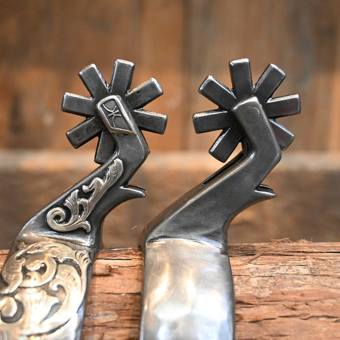 Kerry Kelley Silver Mounted 8pt. Spurs