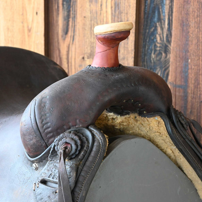 15" USED CLIFTON B. ALLEN RANCH SADDLE