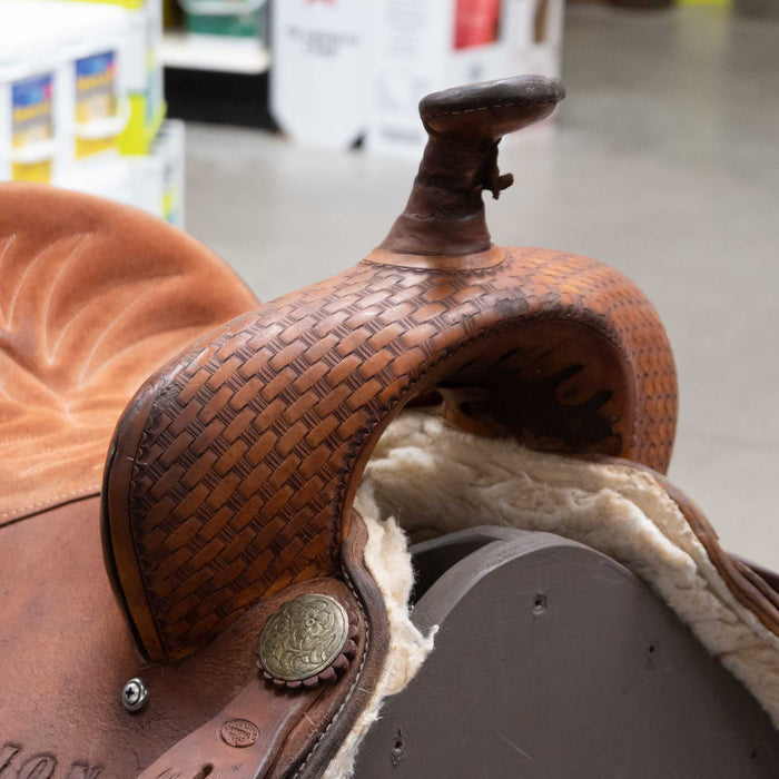 14.5" USED HORSE COUNTRY BARREL SADDLE