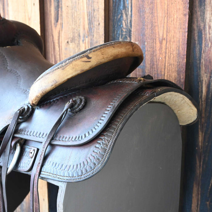 15" USED CLIFTON B. ALLEN RANCH SADDLE