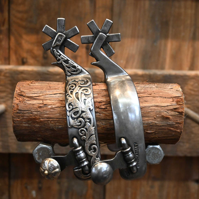 Kerry Kelley Silver Mounted 6pt. Spurs