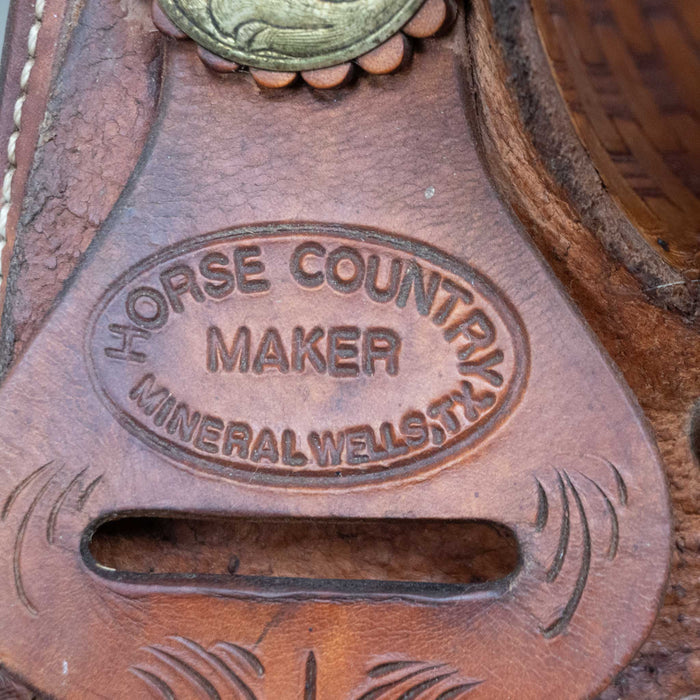 14.5" USED HORSE COUNTRY BARREL SADDLE