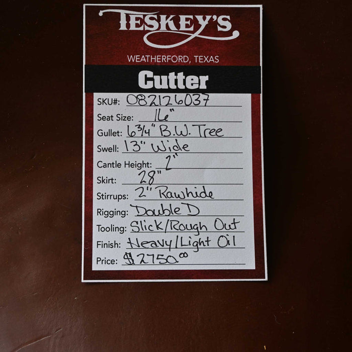 16" TESKEY'S PRO CUTTER SADDLE