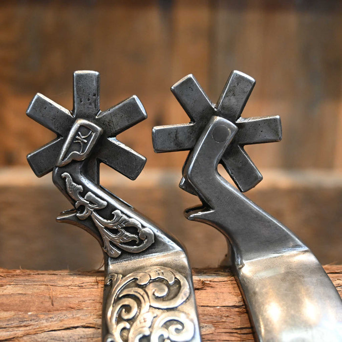 Kerry Kelley Silver Mounted 6pt. Spurs