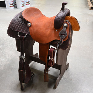 16.5" JEFF SMITH RANCH CUTTER SADDLE Saddles Jeff Smith