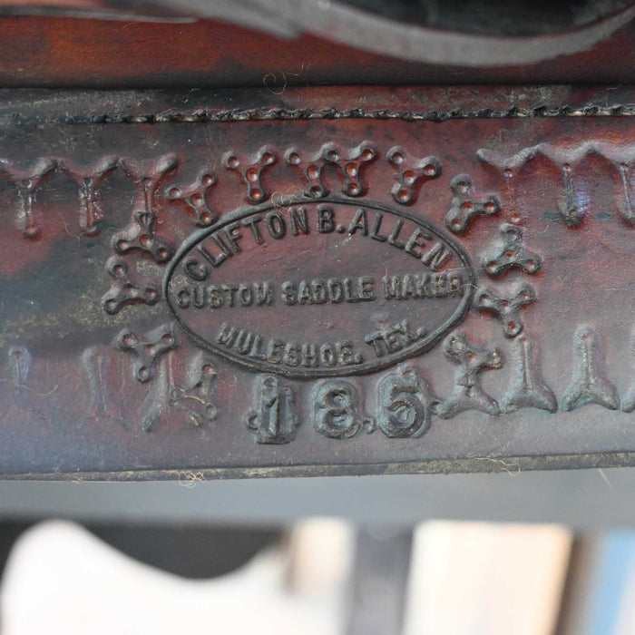 15" USED CLIFTON B. ALLEN RANCH SADDLE