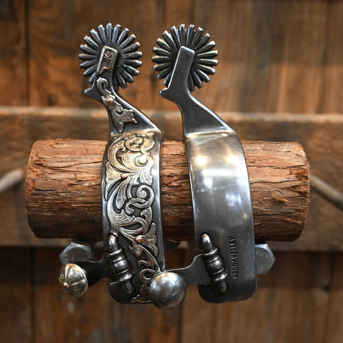 Kerry Kelley Silver Mounted 21pt. Spurs