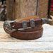 1990's 45" Antique Ostrich Belt Sterling Silver & 14K Ranger Buckle Set Collectibles MISC