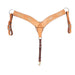 Teskey's Roughout Breast Collar w/Rawhide Accent Tack - Breast Collars Teskey's Natural