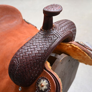 16.5" JEFF SMITH RANCH CUTTER SADDLE Saddles Jeff Smith