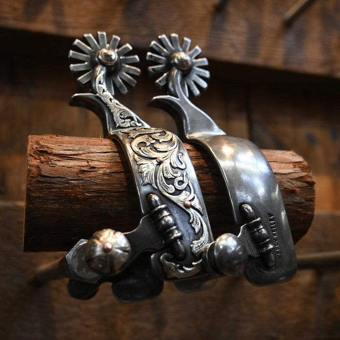 Kerry Kelley Silver Mounted 14pt. Spurs