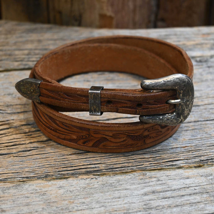 Vintage Sunset Trails 3 pc Buckle on Jedlickas 28" Belt Collectibles Sunset Trails