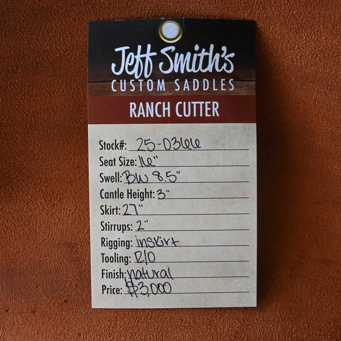 16" JEFF SMITH BUSTER WELCH RANCH CUTTER SADDLE Saddles - New Jeff Smith