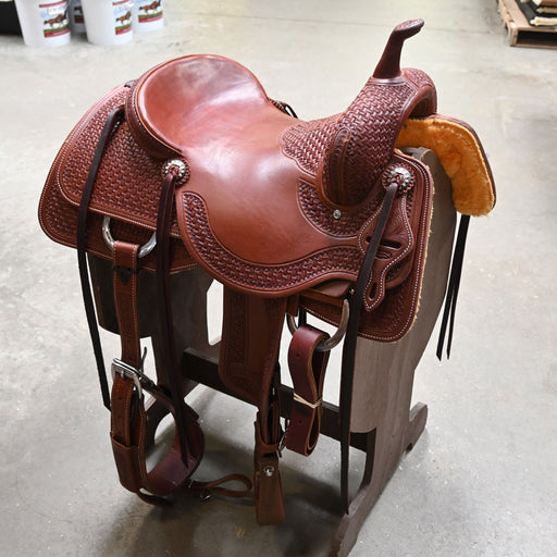 15.5" JEFF SMITH BEAU GALYEAN CUTTING SADDLE Saddles - New Jeff Smith