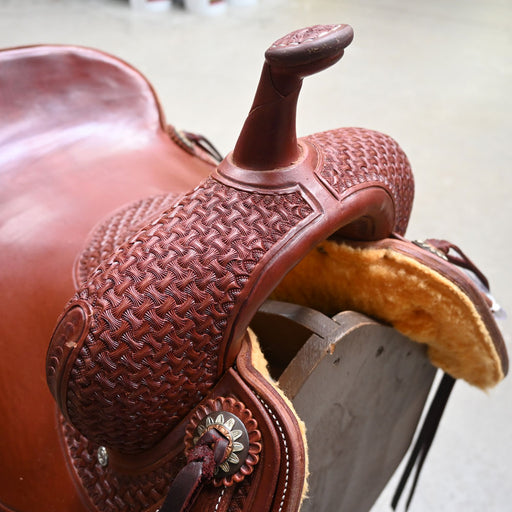 15.5" JEFF SMITH BEAU GALYEAN CUTTING SADDLE Saddles - New Jeff Smith